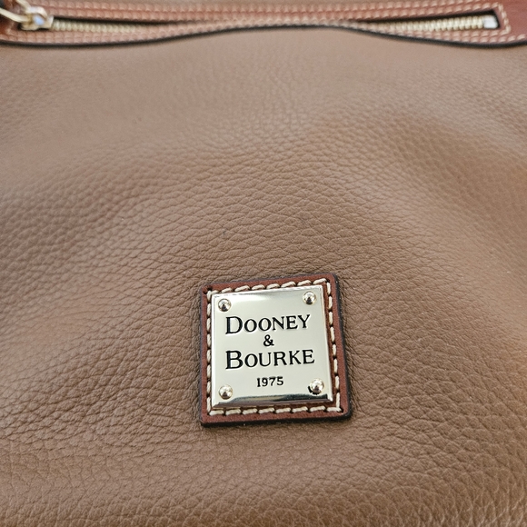 Dooney & Bourke Pebble Leather Maddie Shoulder Bag with Tassel Caramel - Picture 7 of 10